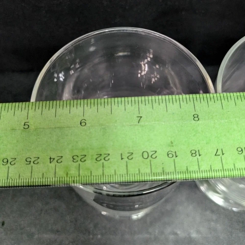 Cockpit Ale Beer Clear Pedestal Glasses, Set‎ of 2, Vintage Memphis Memorabilia